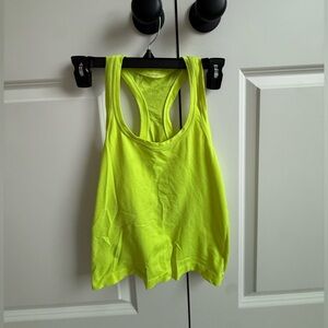 Lululemon Swiftly Tech Neon Green Tank Top. Race Length , Size: 2